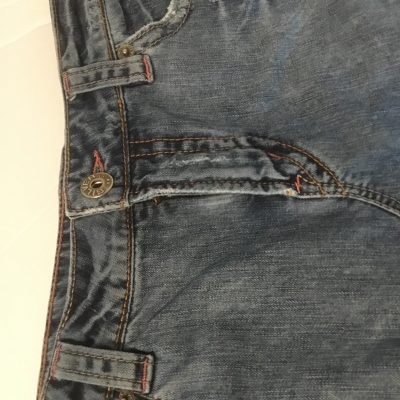 Silver Jeans Skirt Denim Devah Womens Sz 27 y2k Vintage Grunge - Picture 3 of 7